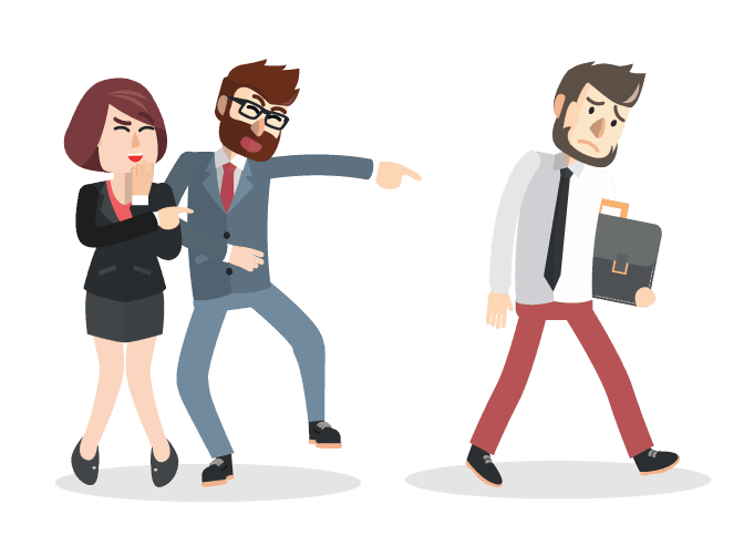businessman making fun