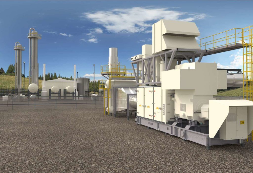 micro cogeneration in a gas plant